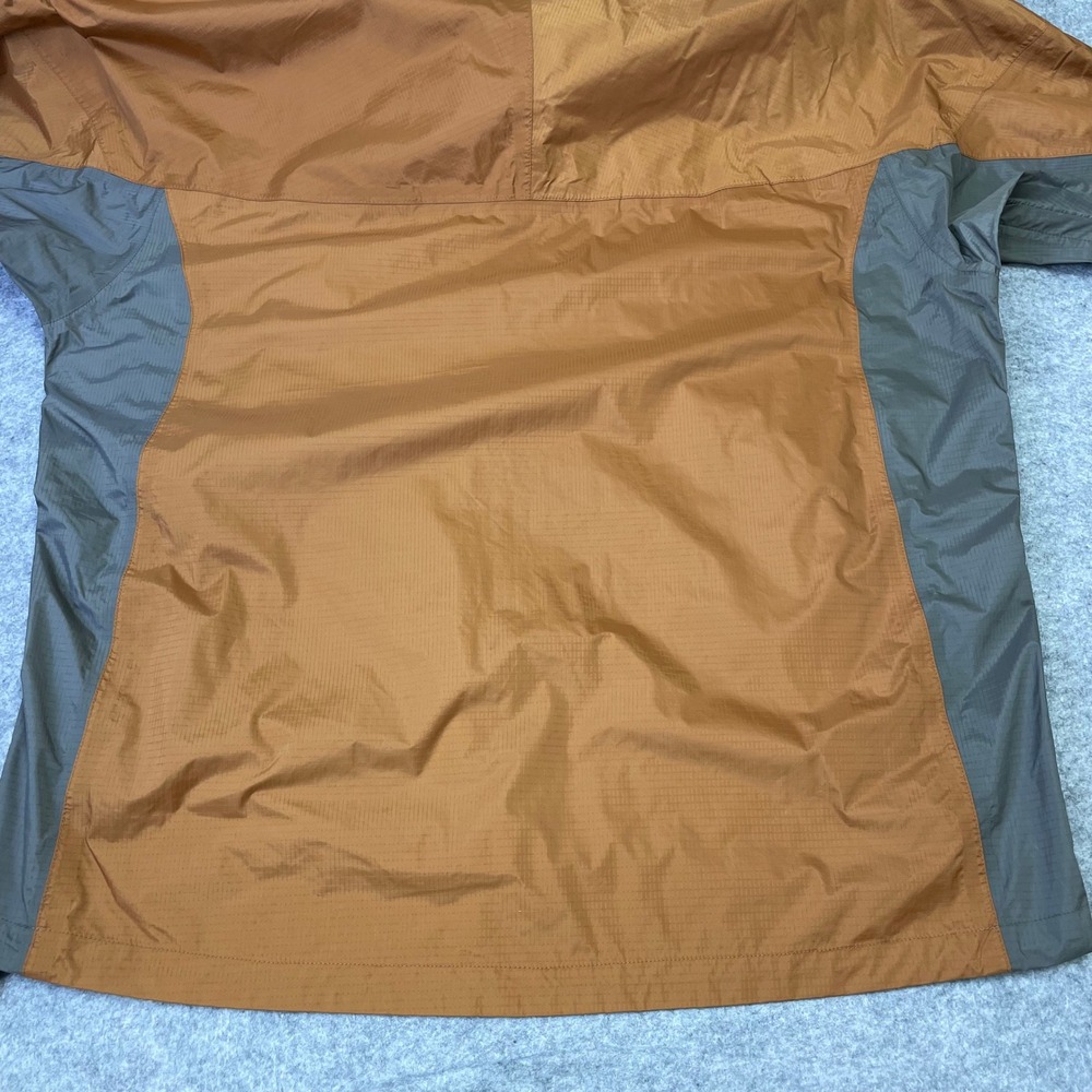 Marmot Mens PreCip Rain Jacket Large Orange Gray Waterproof Hooded Shell Vented - Picture 12 of 16